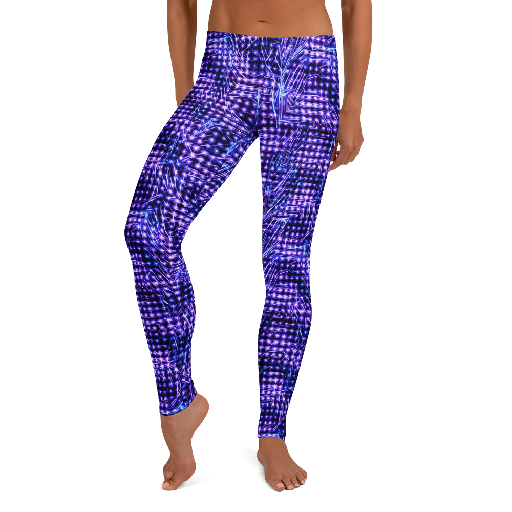 Ultraviolet Circuit on Leggings — Front