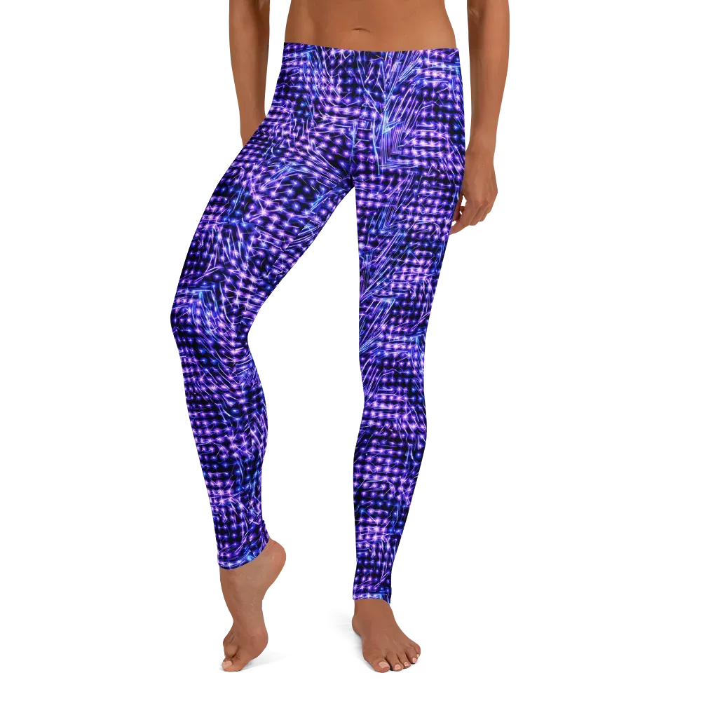 Ultraviolet Circuit on Leggings — Front