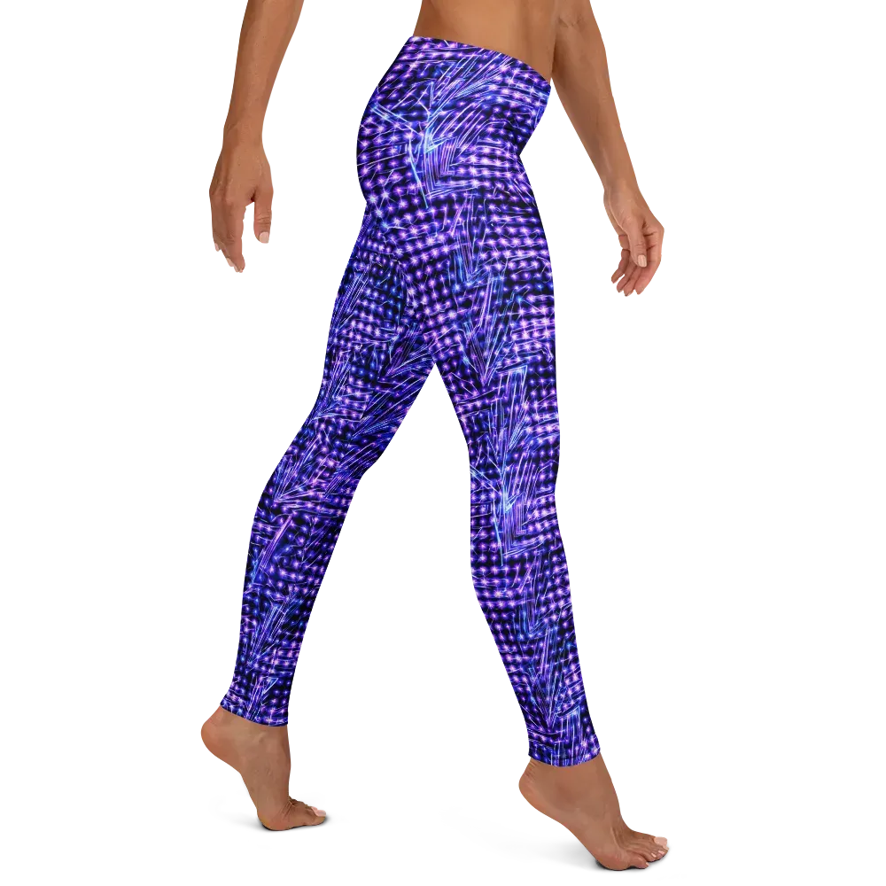 Ultraviolet Circuit on Leggings — Right