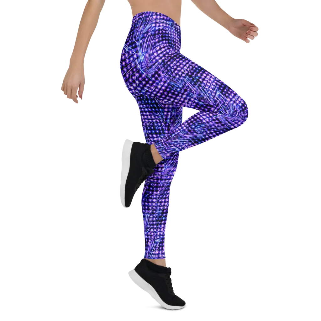 Ultraviolet Circuit on Leggings — Right