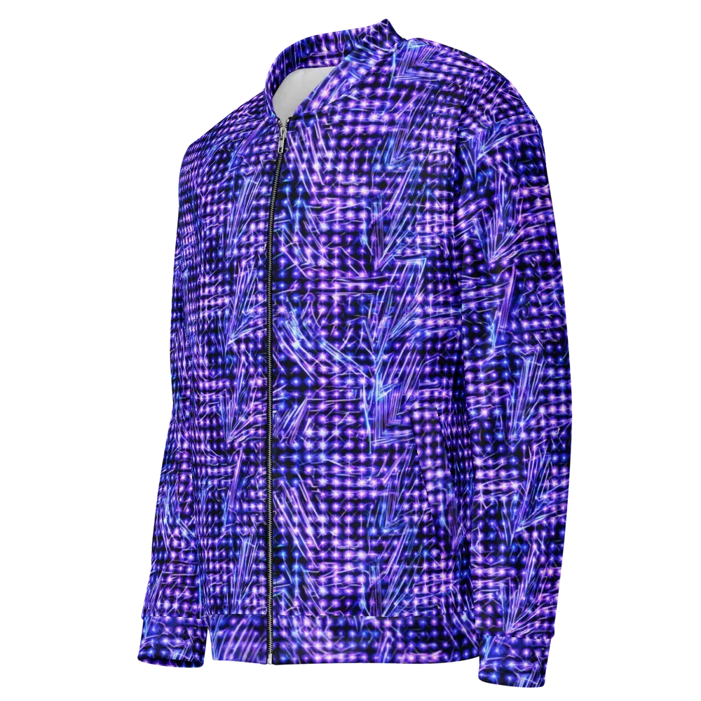 Ultraviolet Circuit on Bomber Jacket — Left Front