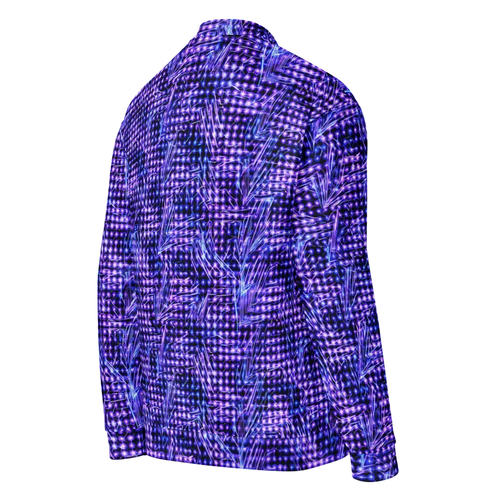 Ultraviolet Circuit on Bomber Jacket — Right Back
