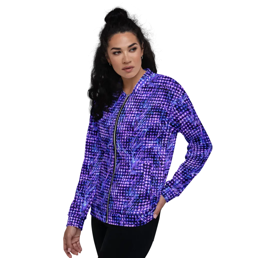 Ultraviolet Circuit on Bomber Jacket — Left