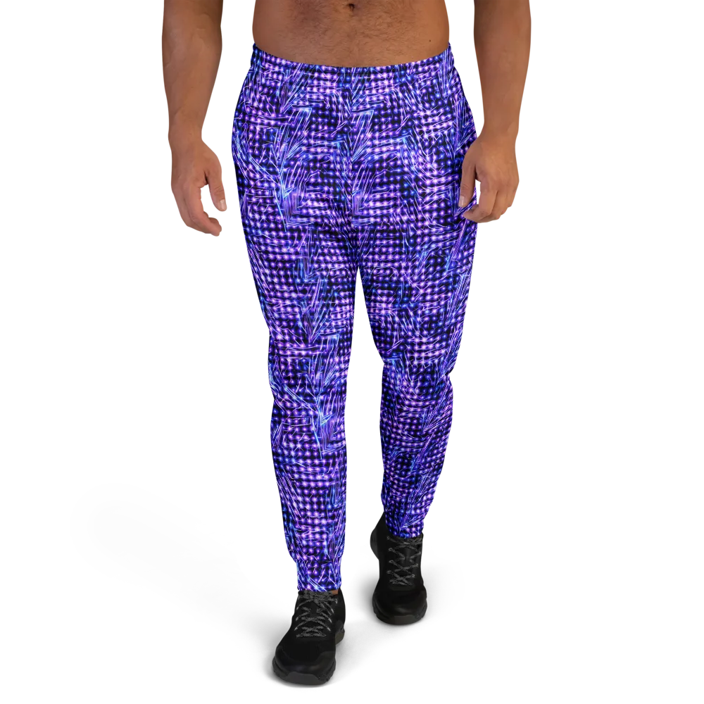 Ultraviolet Circuit on Men's Joggers — Front