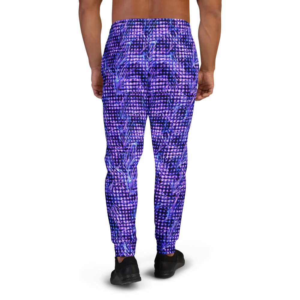 Ultraviolet Circuit on Men's Joggers — Back