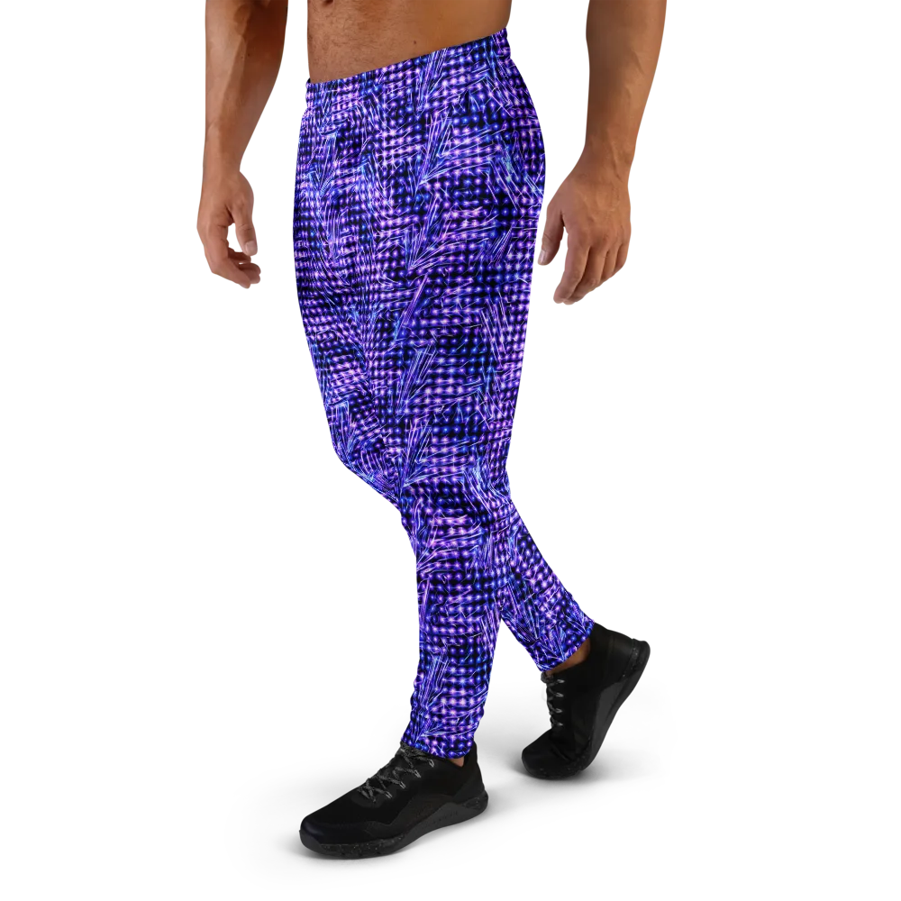Ultraviolet Circuit on Men's Joggers — Left
