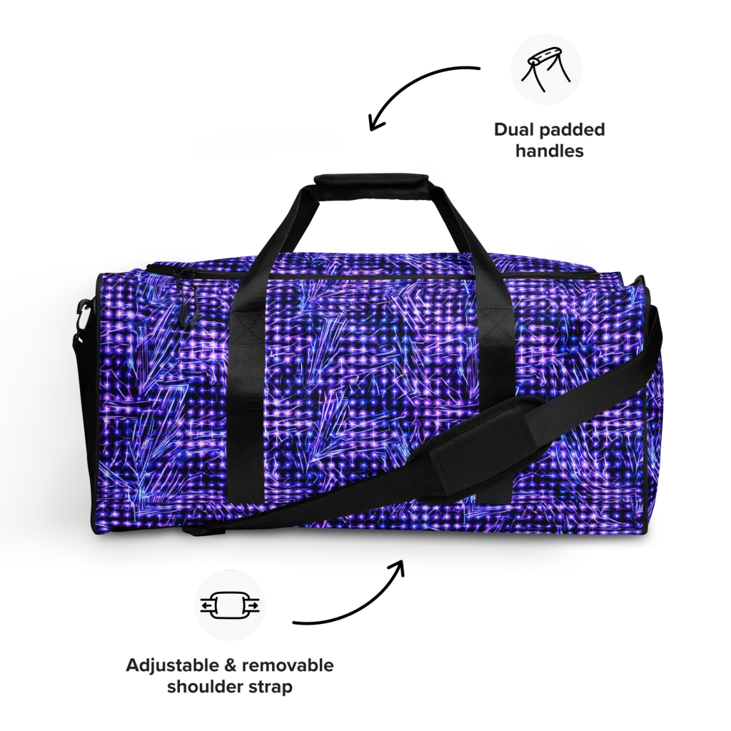 Ultraviolet Circuit on Duffle Bag — Front