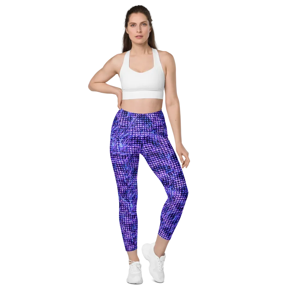 Ultraviolet Circuit on Leggings with Pockets — Front