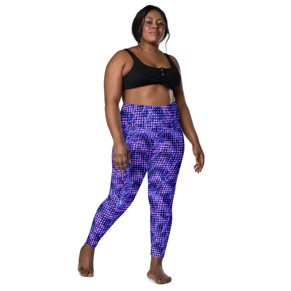 Ultraviolet Circuit on Leggings with Pockets — Front