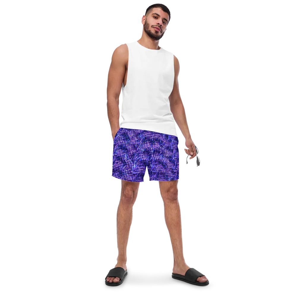 Ultraviolet Circuit on Swim Trunks — Front