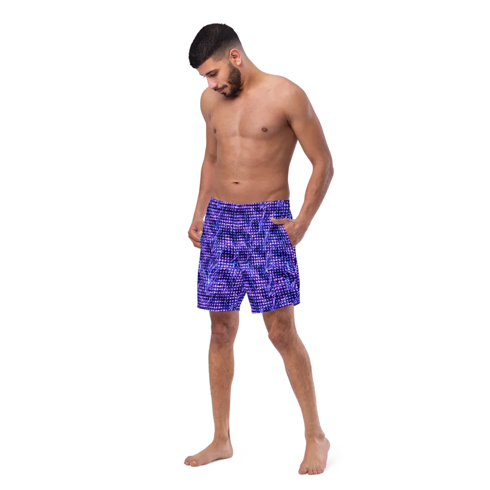 Ultraviolet Circuit on Swim Trunks — Left Front