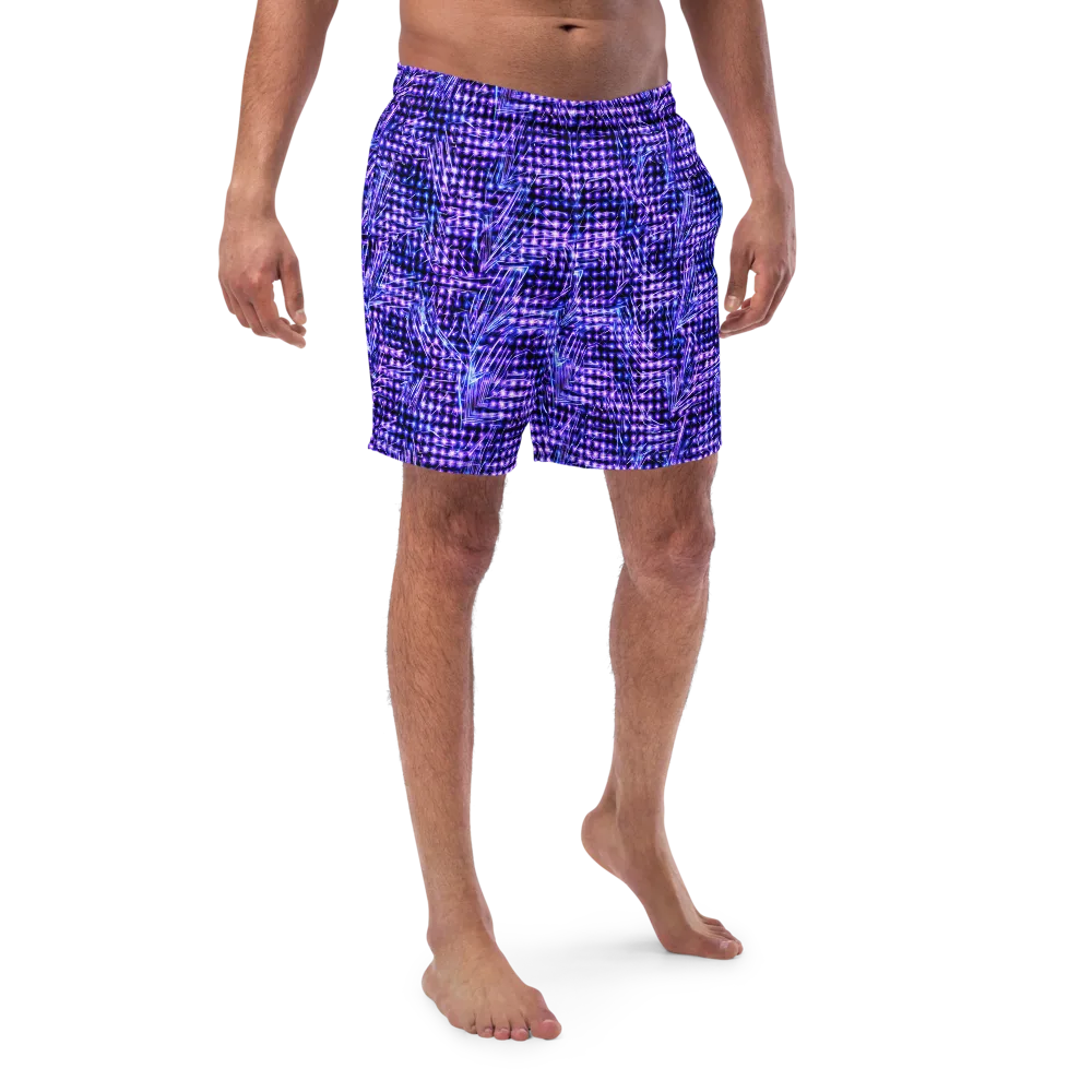 Ultraviolet Circuit on Swim Trunks — Front