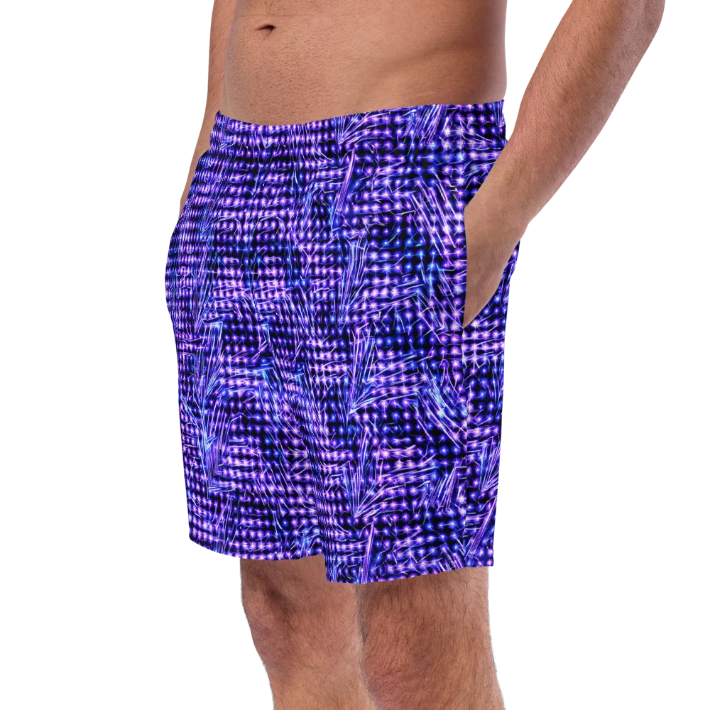 Ultraviolet Circuit on Swim Trunks — Left Front