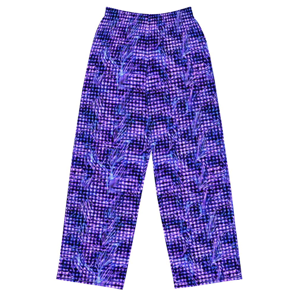 Ultraviolet Circuit on Wide-Leg Pants — Front