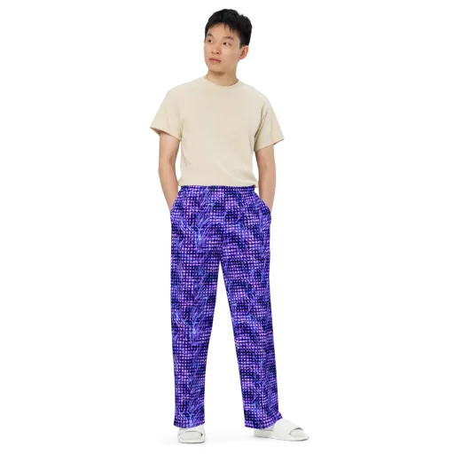 Ultraviolet Circuit on a Wide-Leg Pants