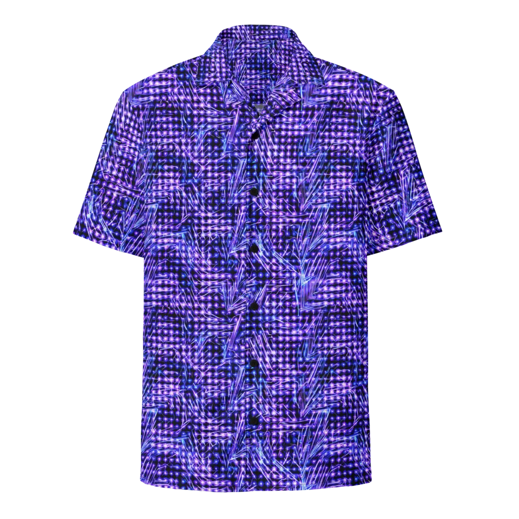 Ultraviolet Circuit on Button Shirt — Front