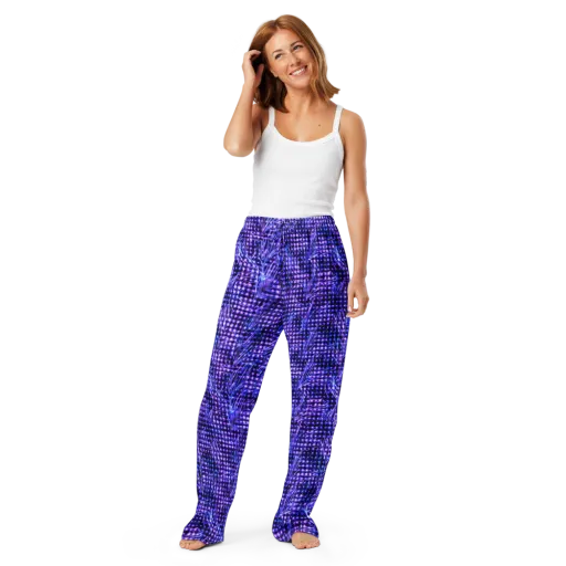 Ultraviolet Circuit on a Women's Pajama Pants