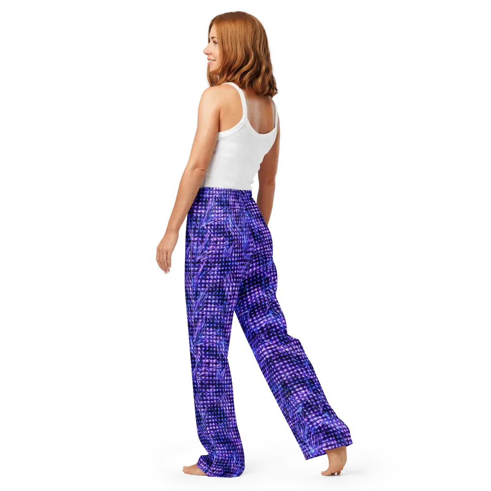Ultraviolet Circuit on Women's Pajama Pants — Back