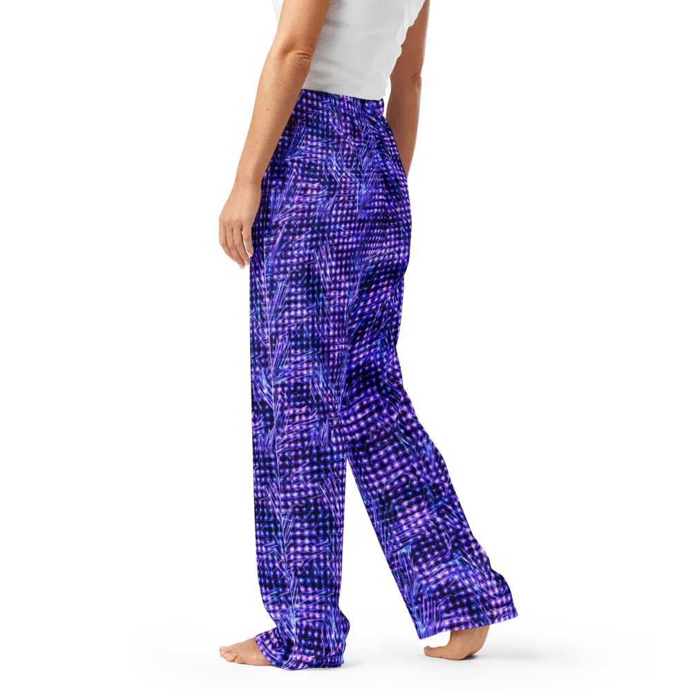 Ultraviolet Circuit on Women's Pajama Pants — Left