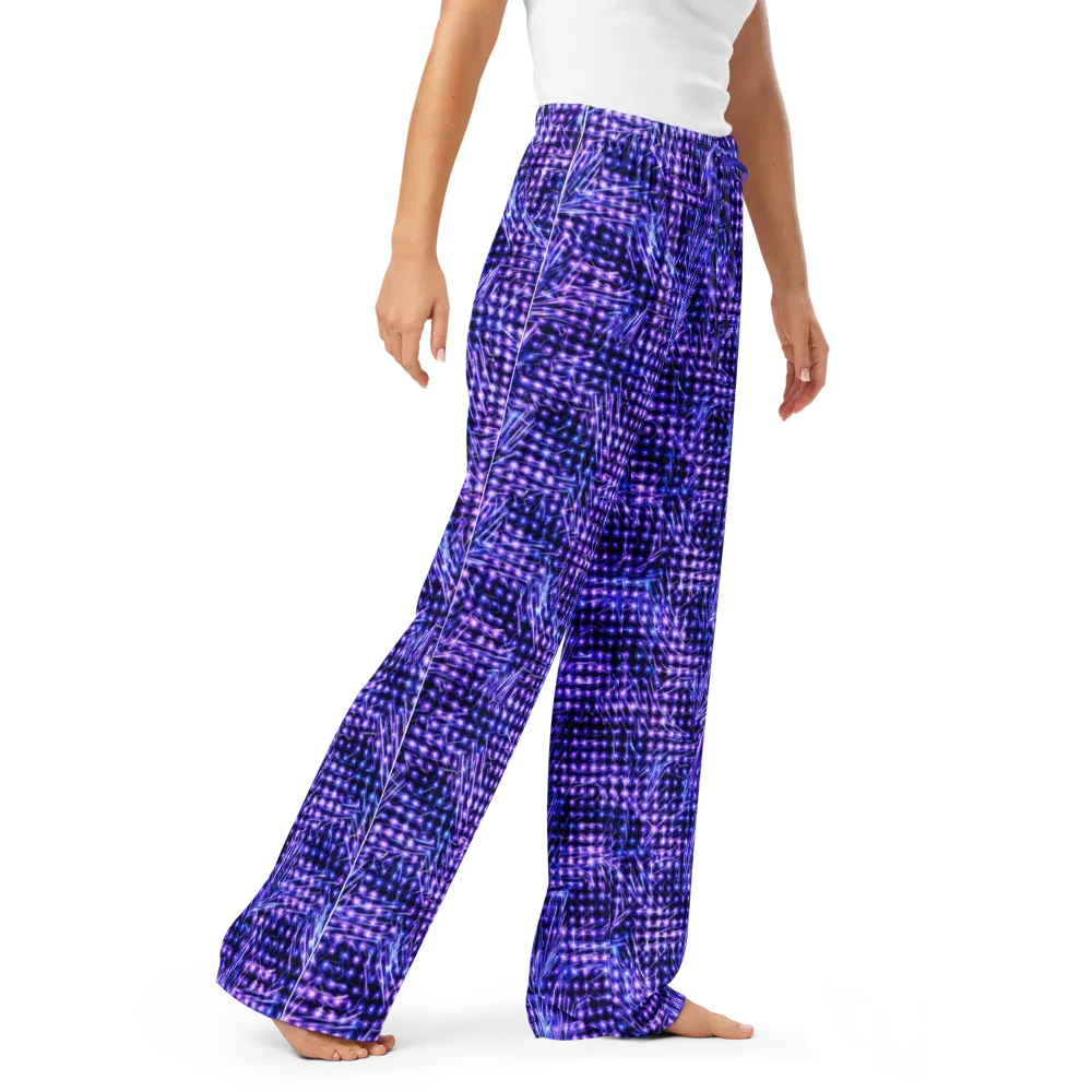 Ultraviolet Circuit on Women's Pajama Pants — Right Front