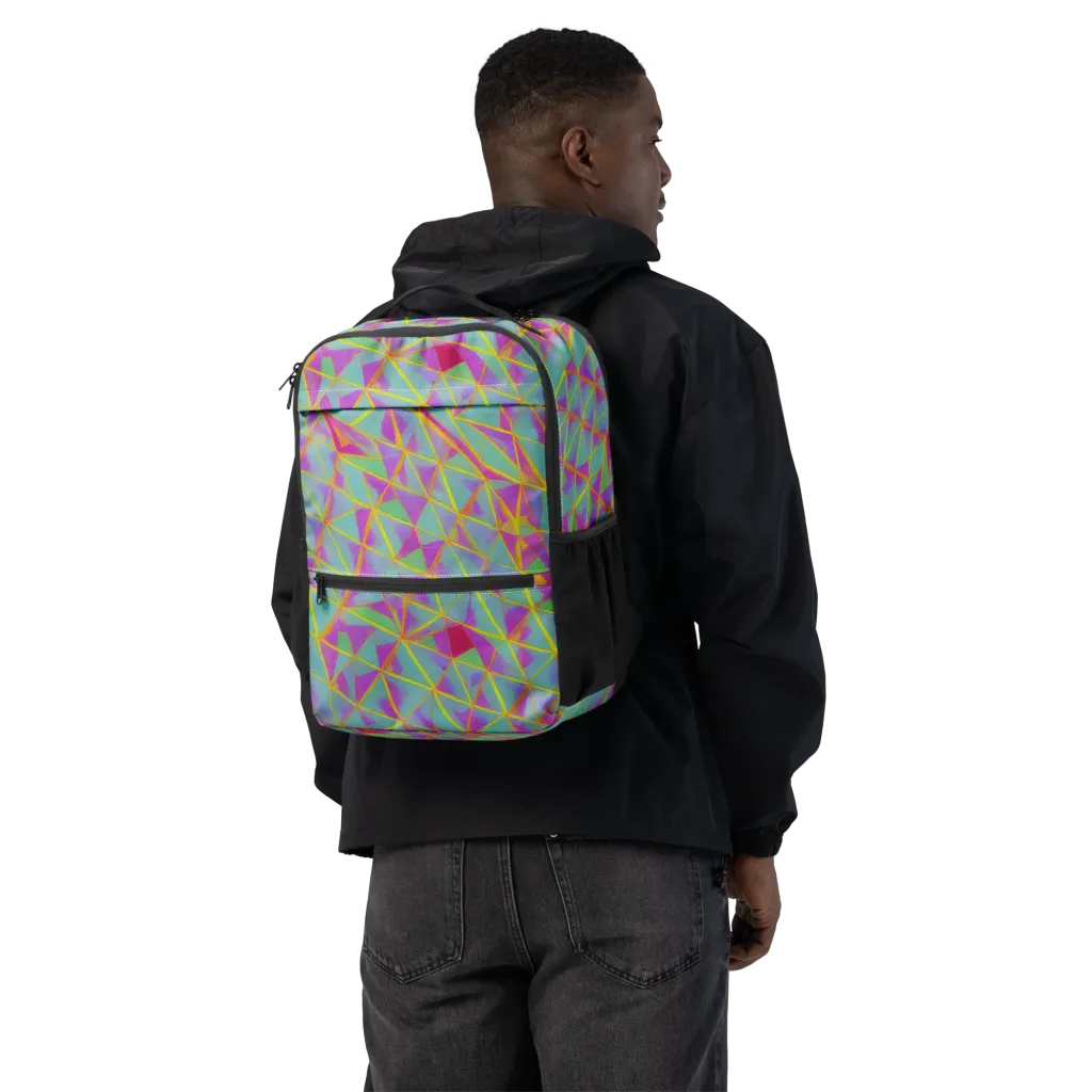 Prismatic Pulse on Utility Backpack — Back