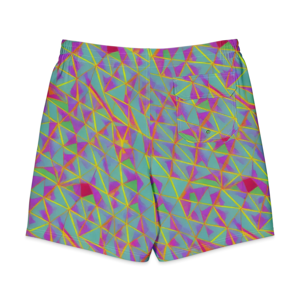Prismatic Pulse on Men's Board Shorts — Back