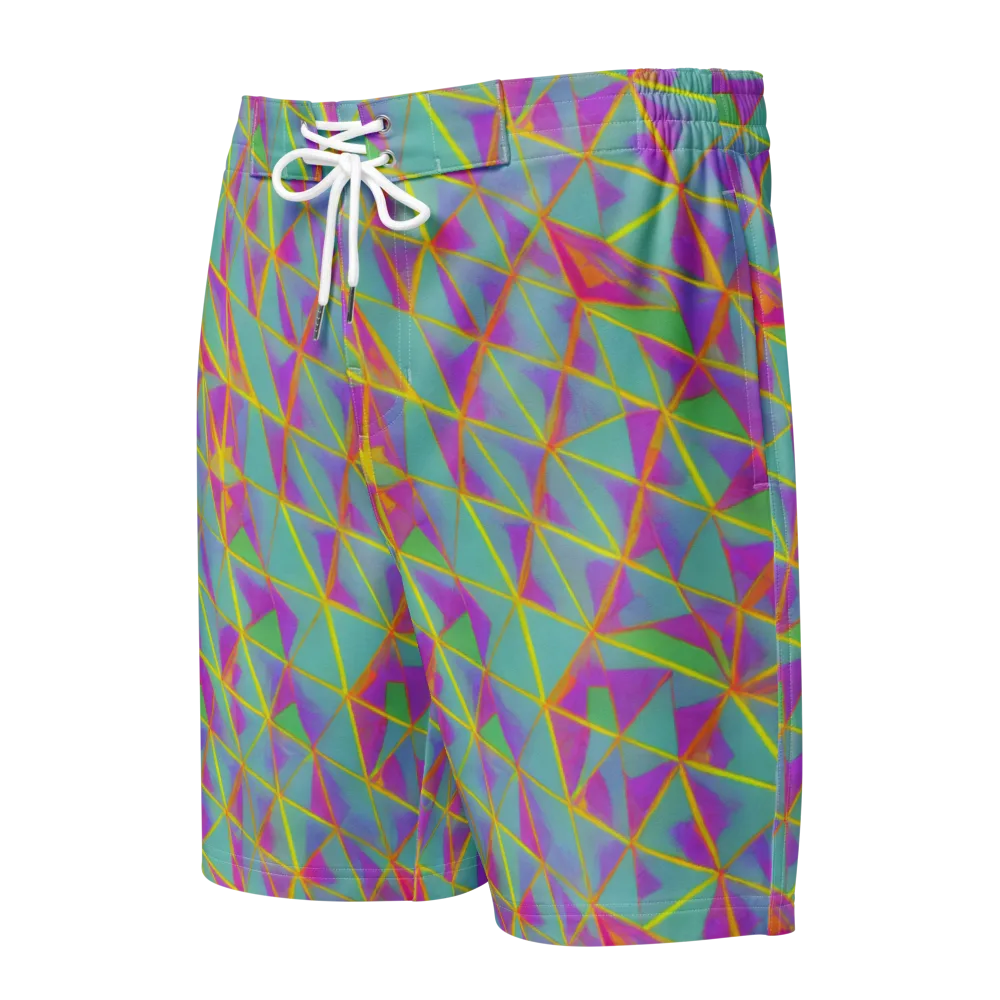 Prismatic Pulse on Men's Board Shorts — Front