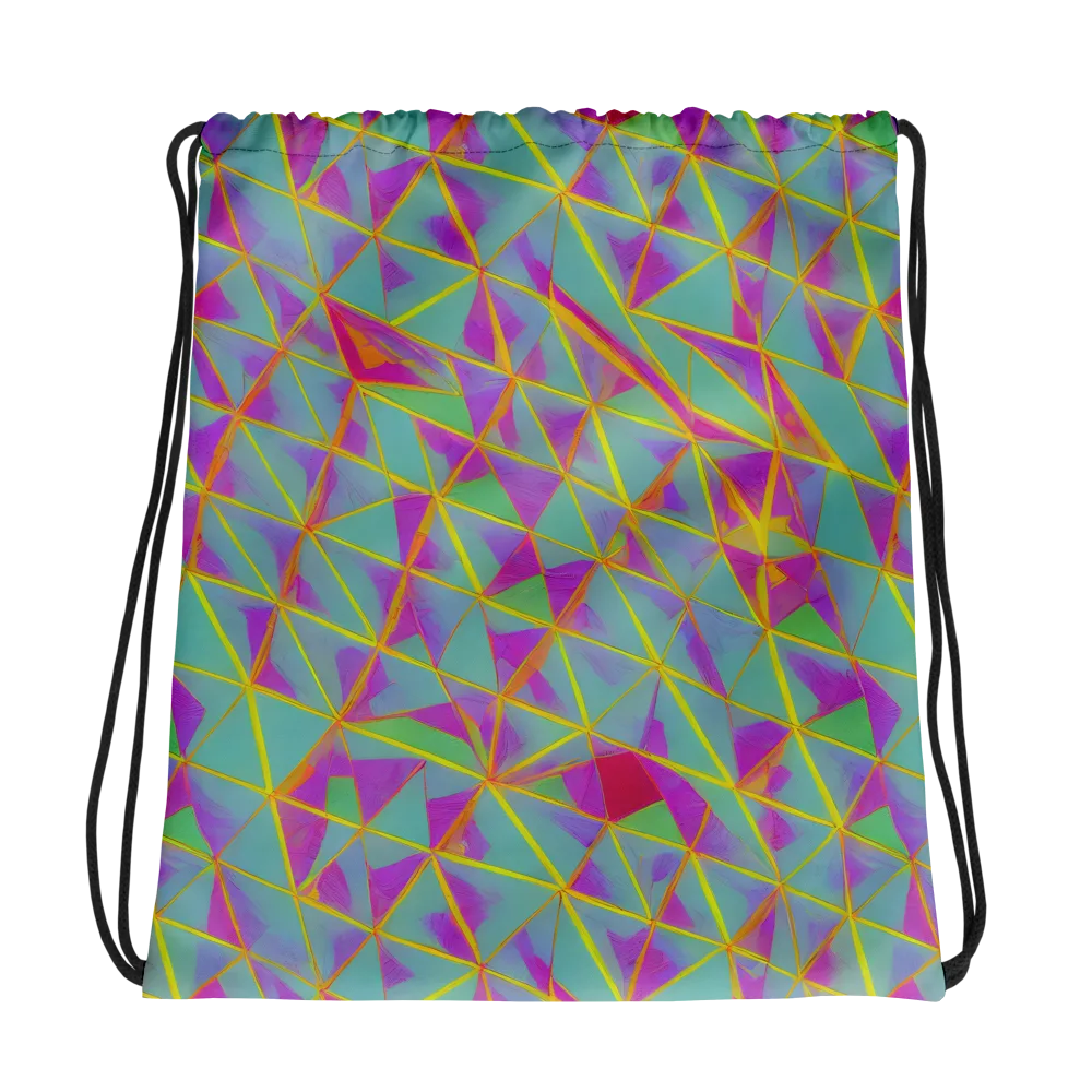 Prismatic Pulse on Drawstring Bag — Photo