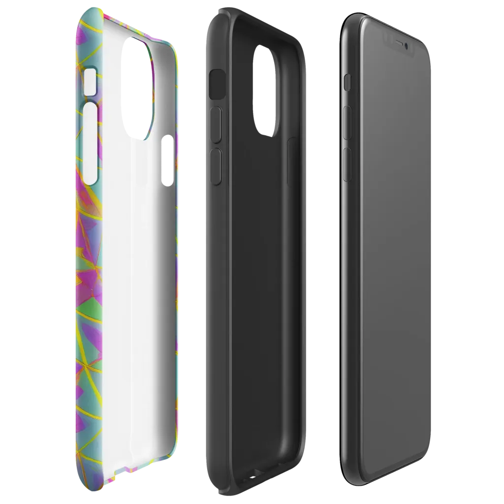 Prismatic Pulse on Tough Case for iPhone® — Right
