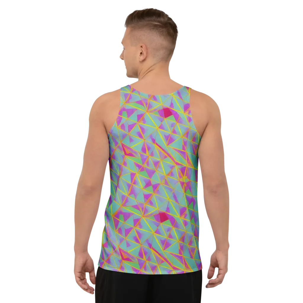Prismatic Pulse on Men's Tank Top — Back
