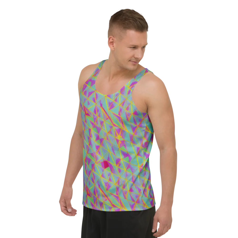 Prismatic Pulse on Men's Tank Top — Left Front