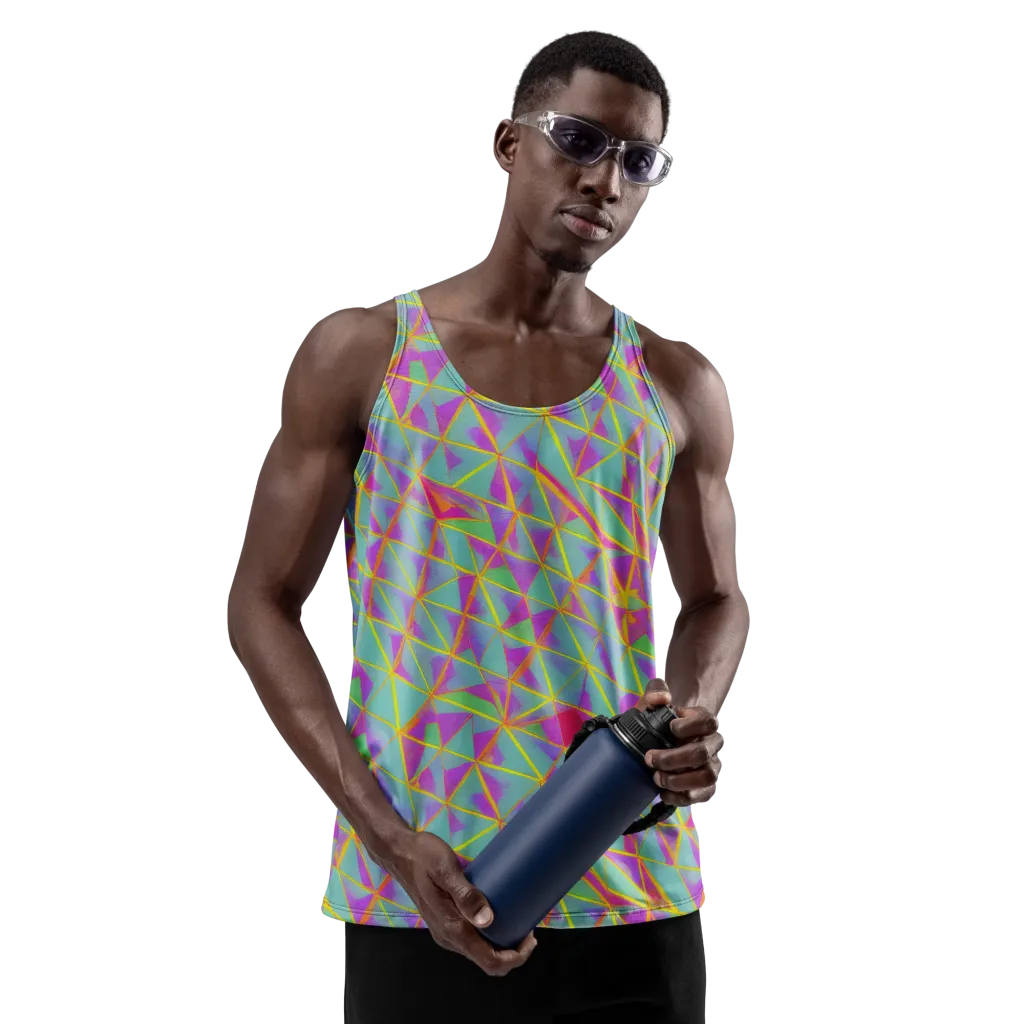 Prismatic Pulse on Men's Tank Top — Front