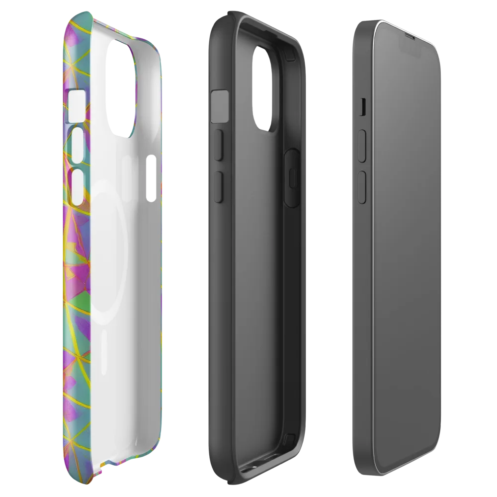 Prismatic Pulse on MagSafe Tough Case for iPhone® — Front