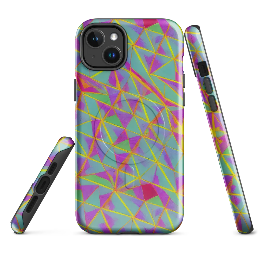Prismatic Pulse on MagSafe Tough Case for iPhone® — Front
