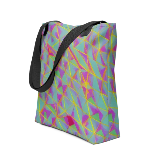 Prismatic Pulse on a Tote Bag