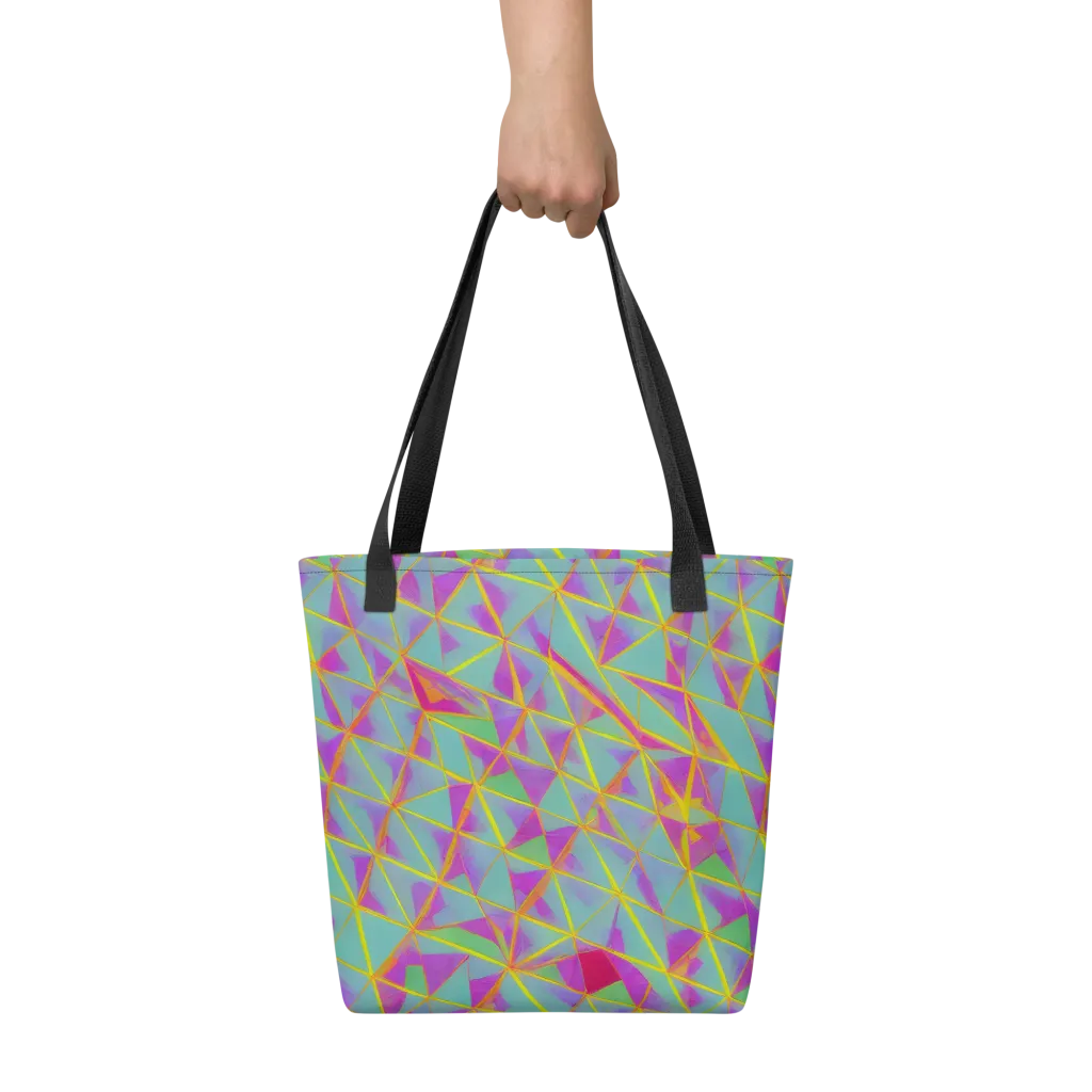 Prismatic Pulse on Tote Bag — Front