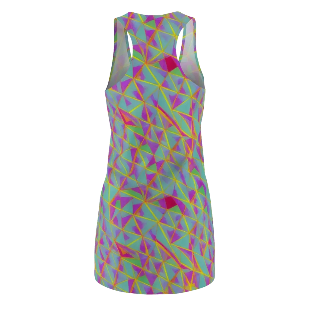 Prismatic Pulse on Racerback Dress — Back