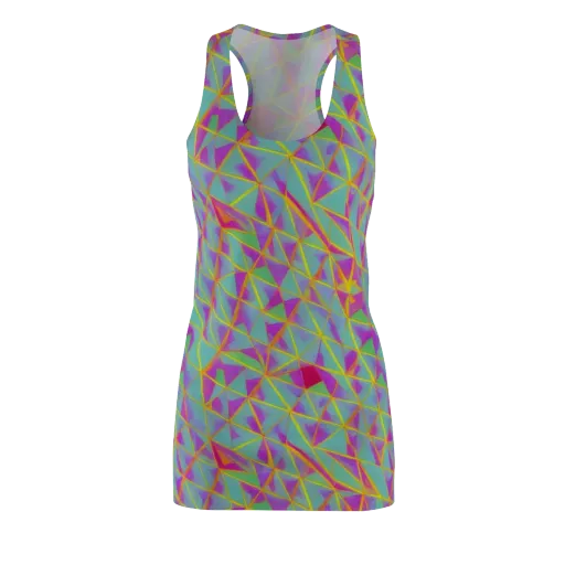Prismatic Pulse on a Racerback Dress