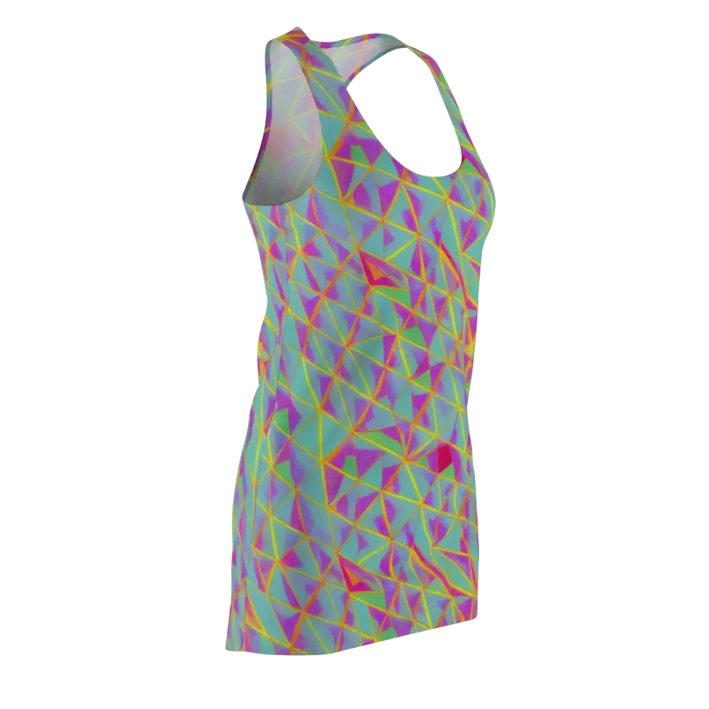 Prismatic Pulse on Racerback Dress — Front Side