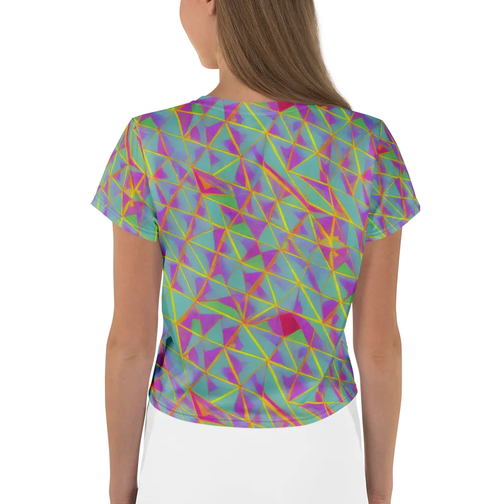 Prismatic Pulse on Crop Tee — Back