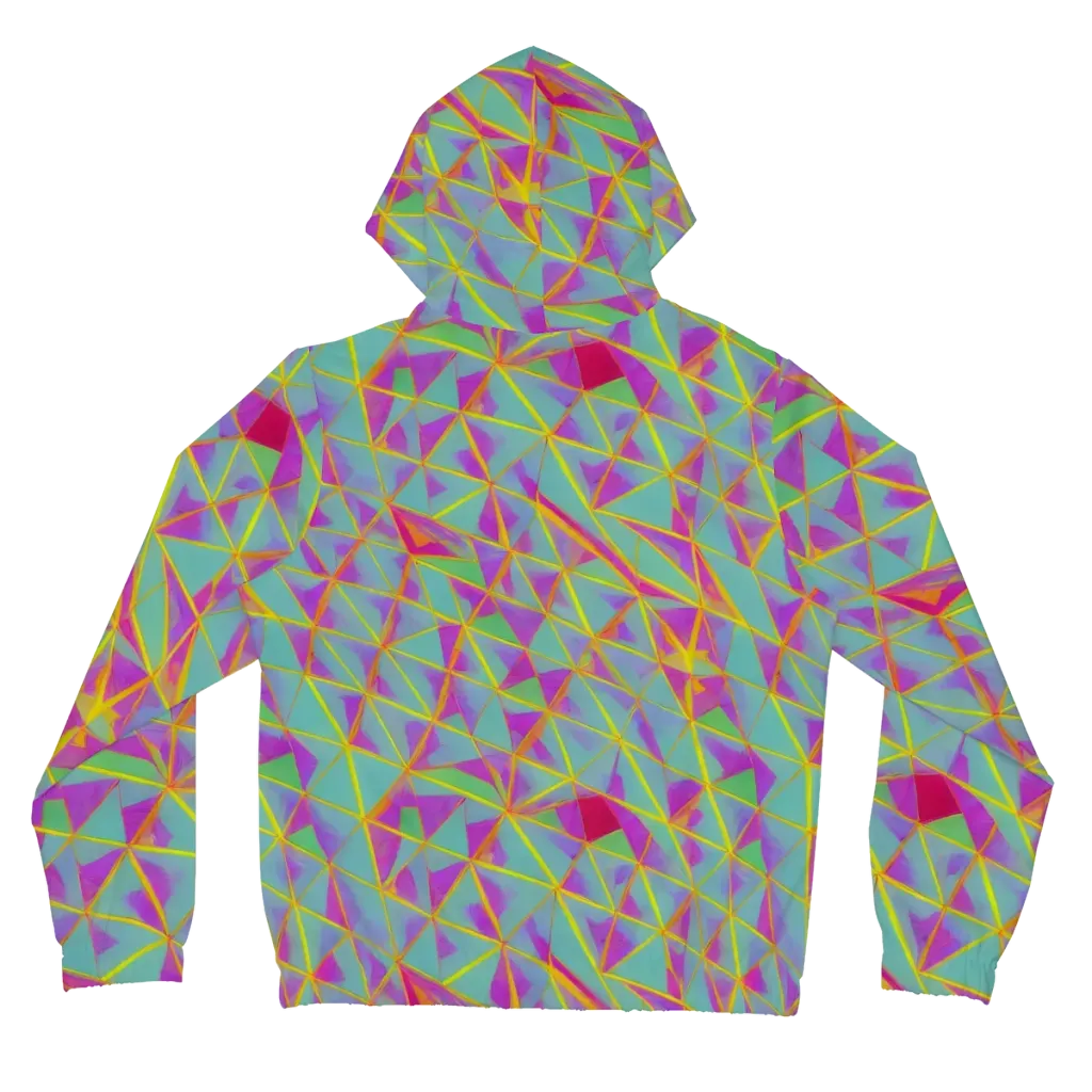 Prismatic Pulse on Women's Full-Zip Hoodie — Back