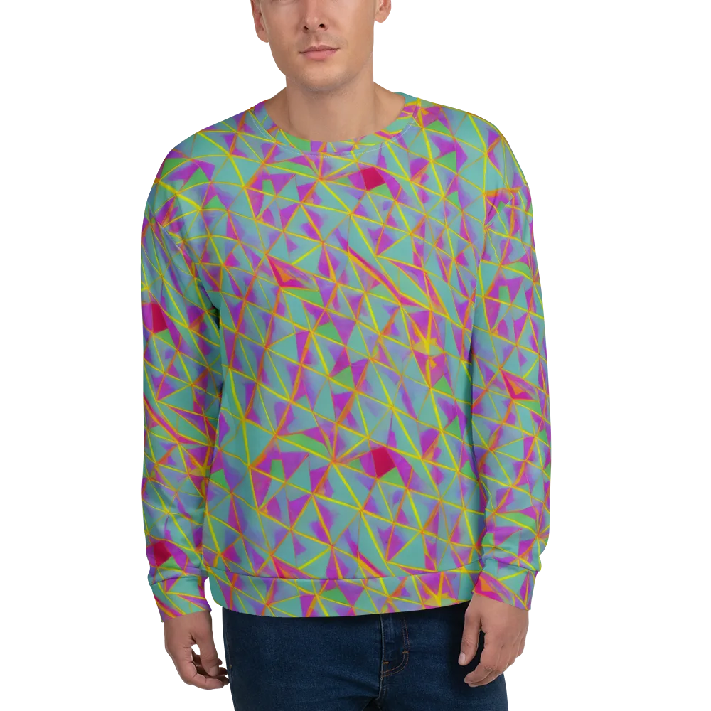 Prismatic Pulse on Sweatshirt — Front