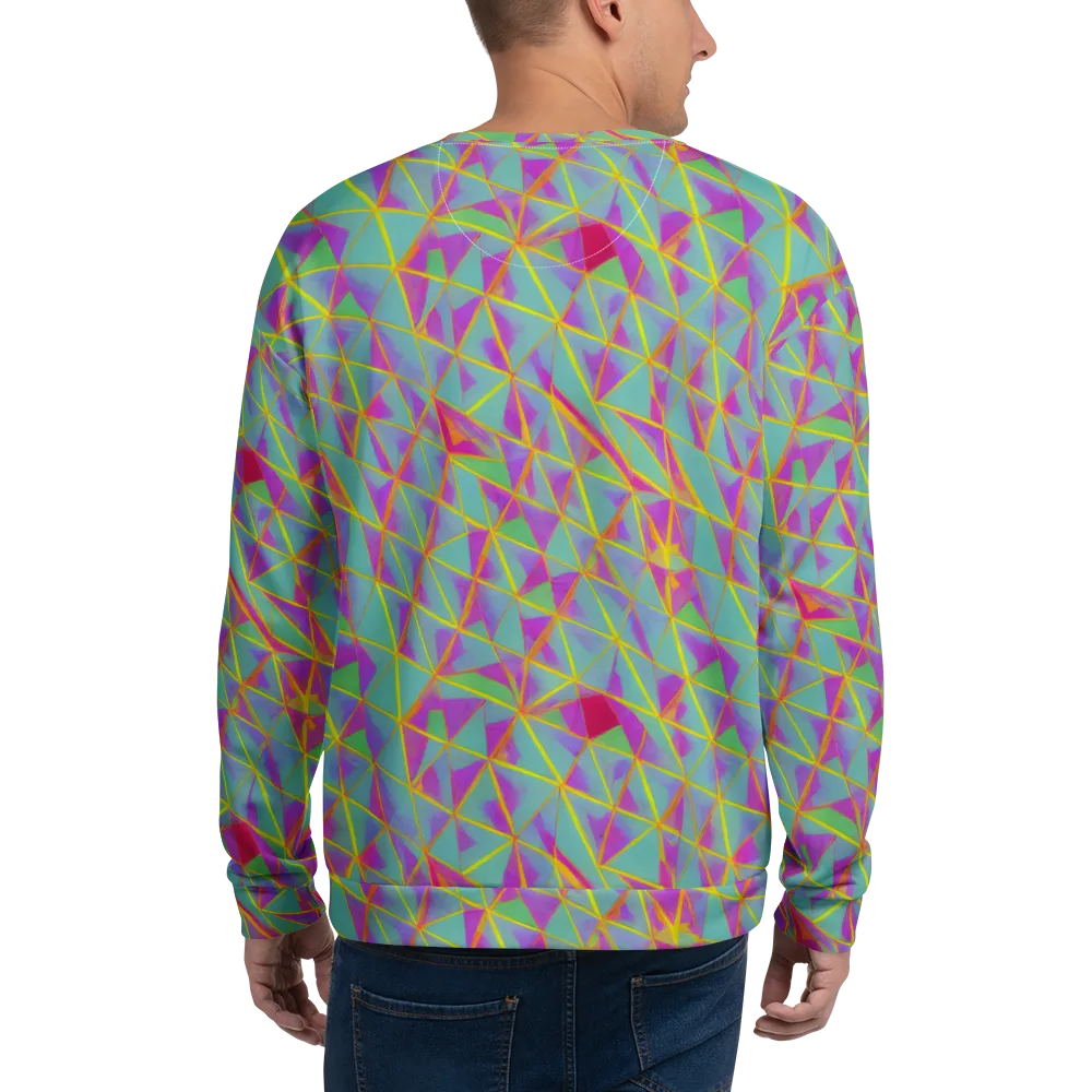 Prismatic Pulse on Sweatshirt — Back