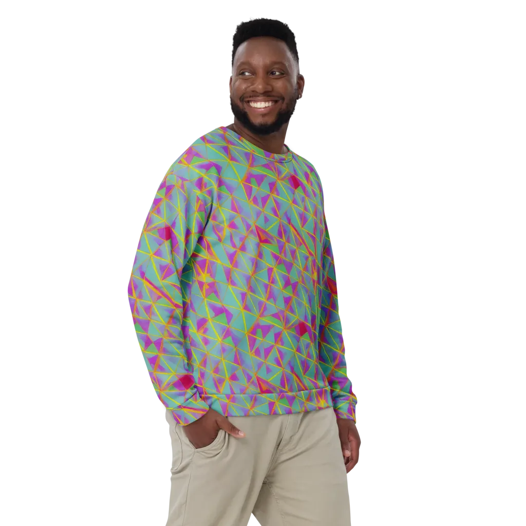 Prismatic Pulse on Sweatshirt — Front