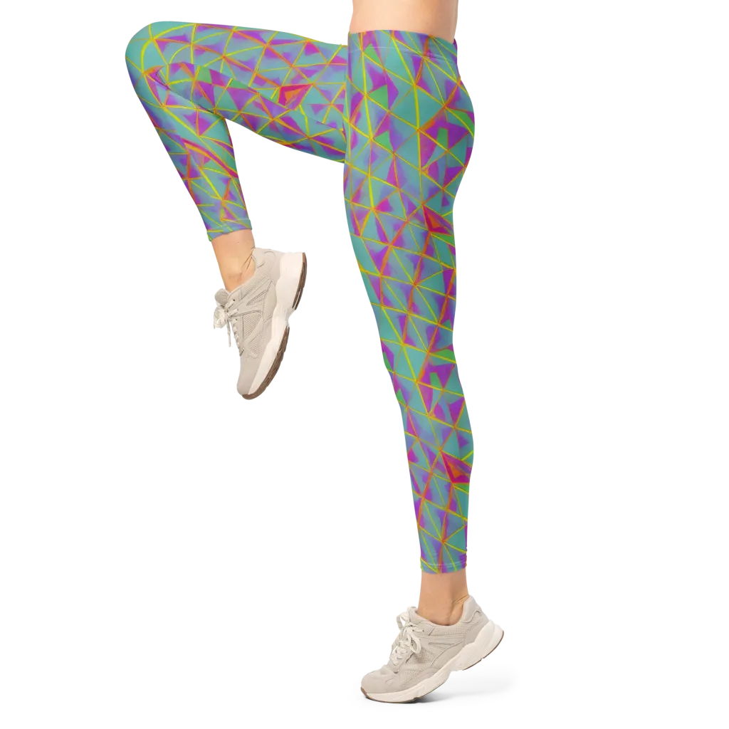 Prismatic Pulse on Leggings — Left