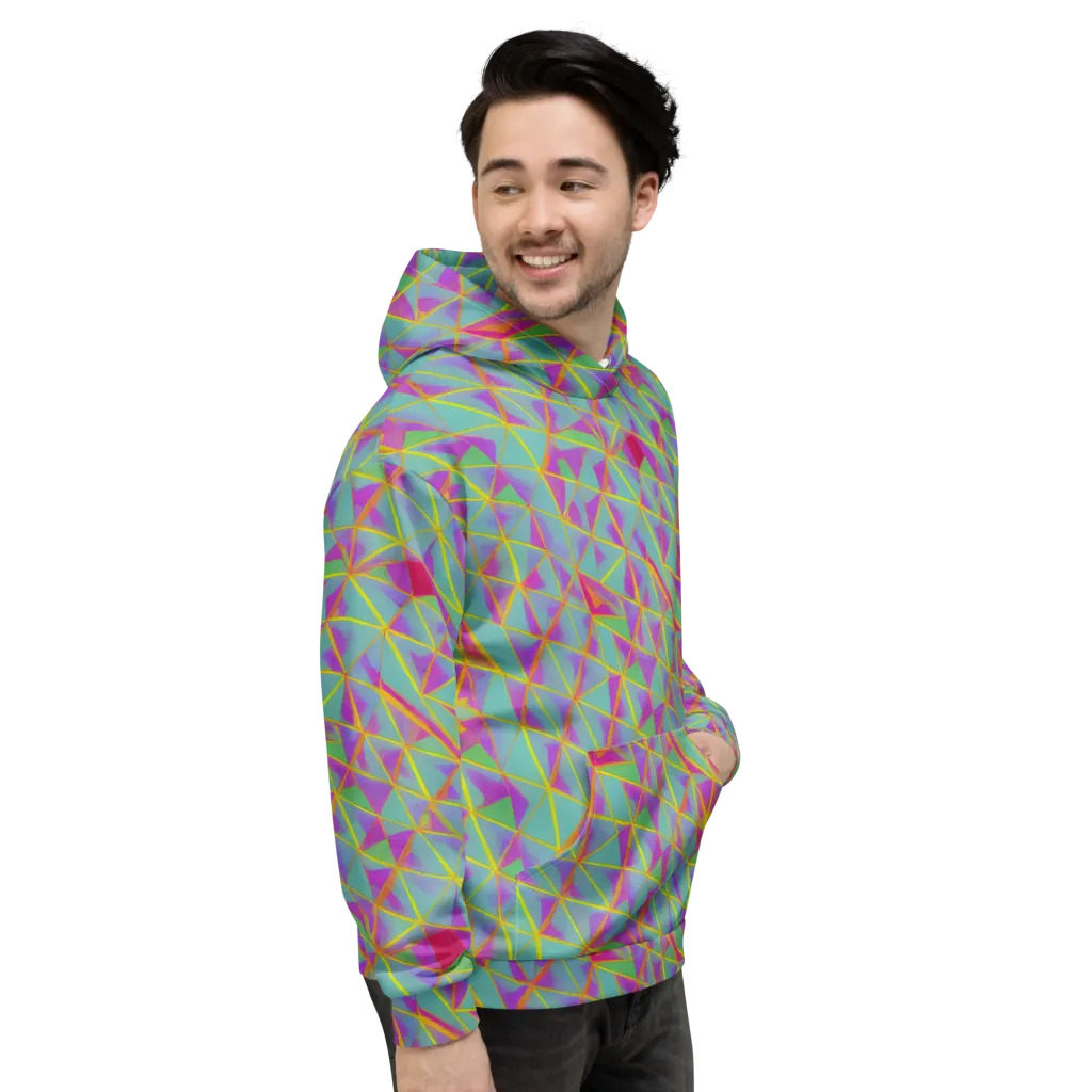 Prismatic Pulse on Hoodie — Right