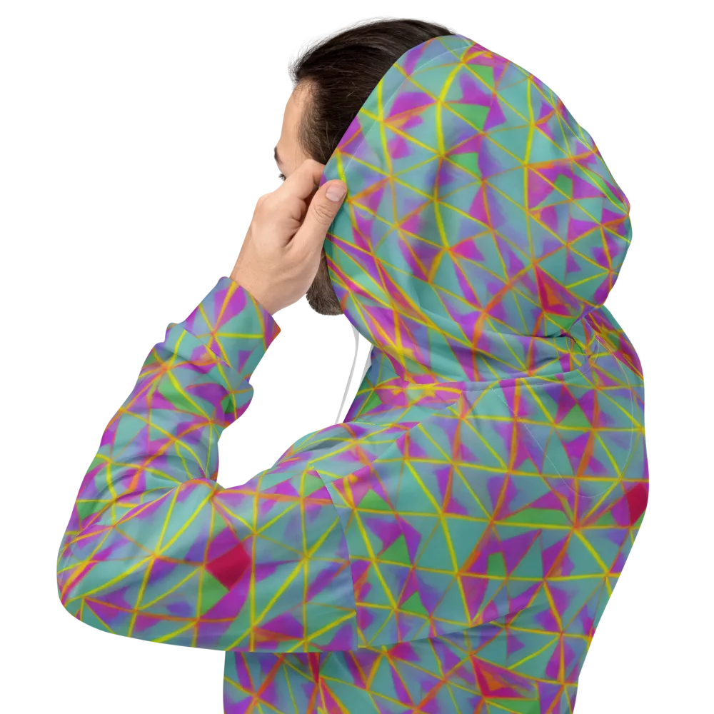 Prismatic Pulse on Hoodie — Back