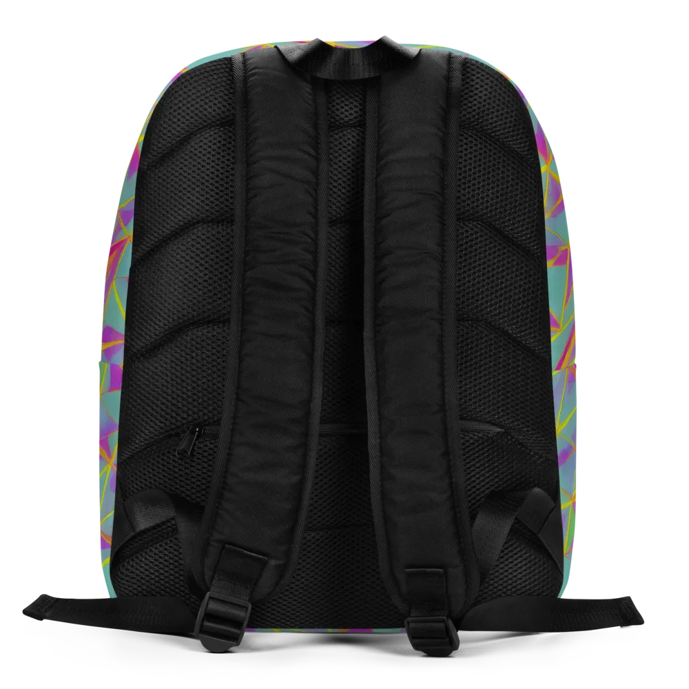 Prismatic Pulse on Minimalist Backpack — Back