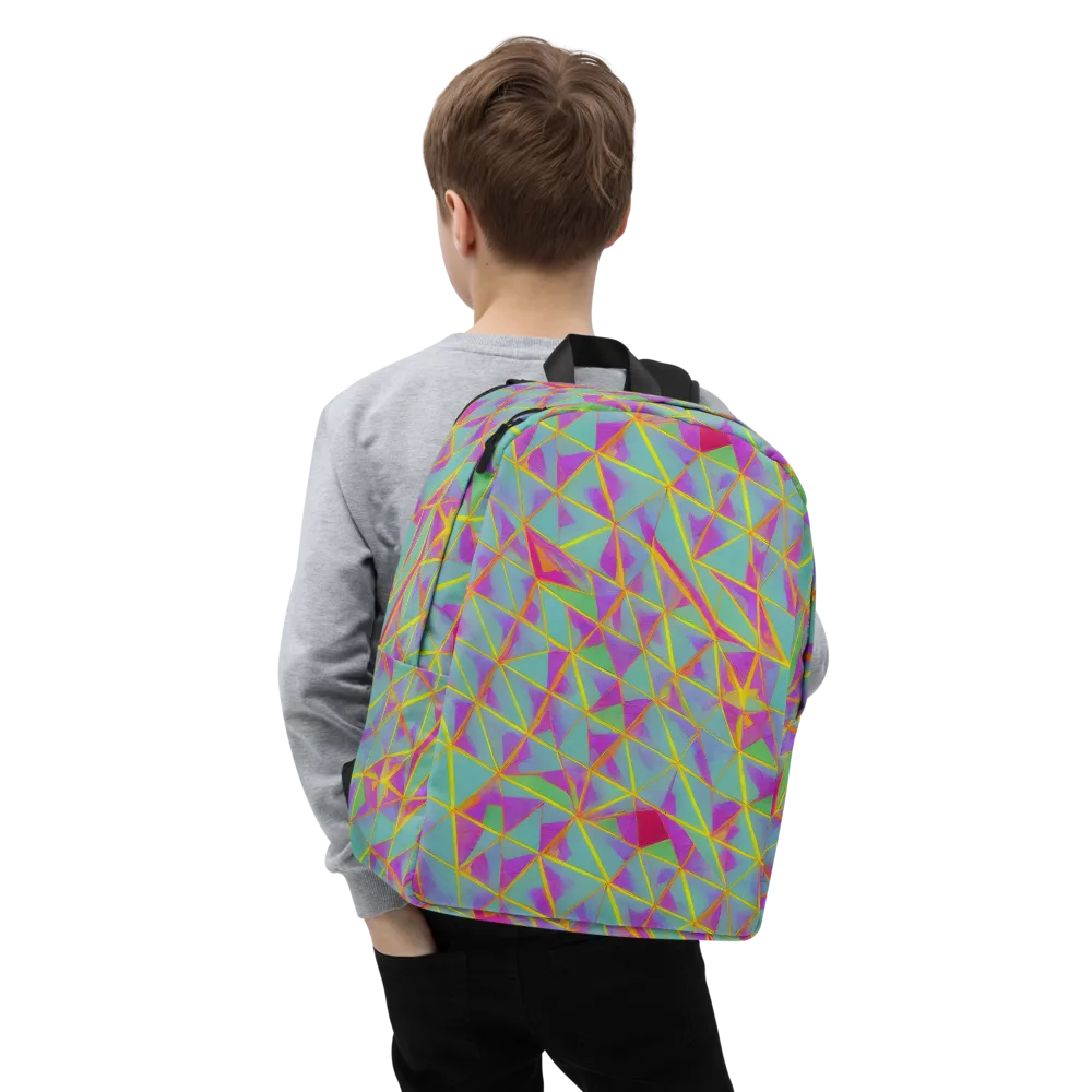 Prismatic Pulse on Minimalist Backpack — Zoomed-in