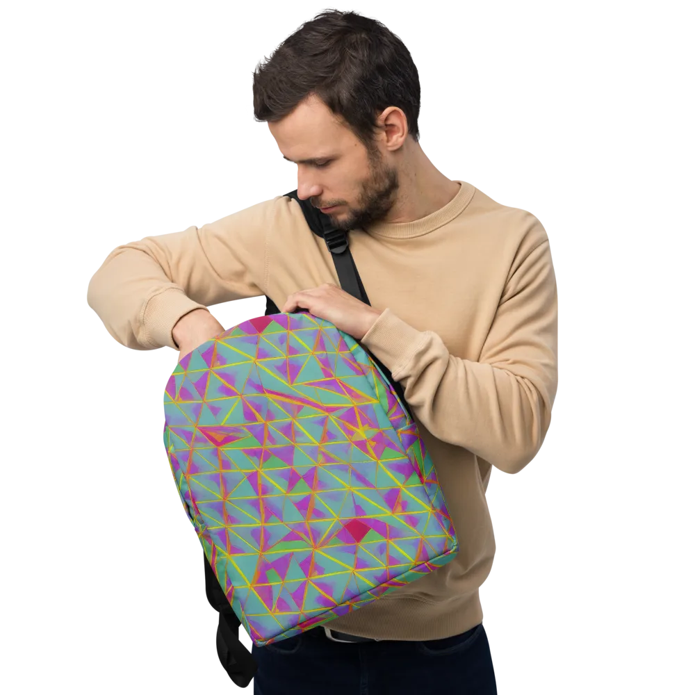 Prismatic Pulse on Minimalist Backpack — Front